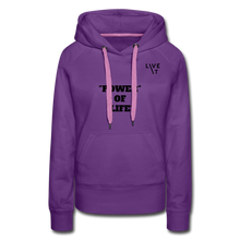 Load image into Gallery viewer, LIVE IT Women&#39;s POWER OF LIFE original Women’s Hoodie - purple
