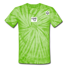 Load image into Gallery viewer, LIVE IT Unisex original Tie Dye T-Shirt - spider lime green
