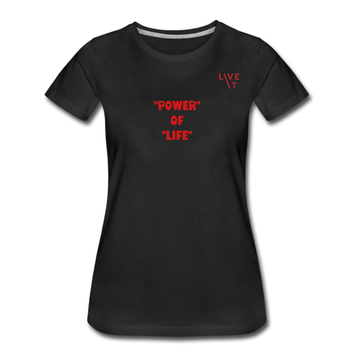 LIVE IT Women’s POWER OF LIFE original Women's Organic T-Shirt - black