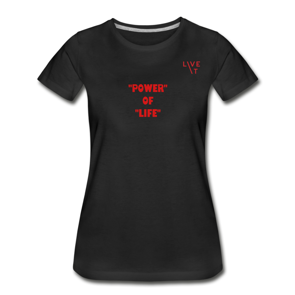 LIVE IT Women’s POWER OF LIFE original Women's Organic T-Shirt - black