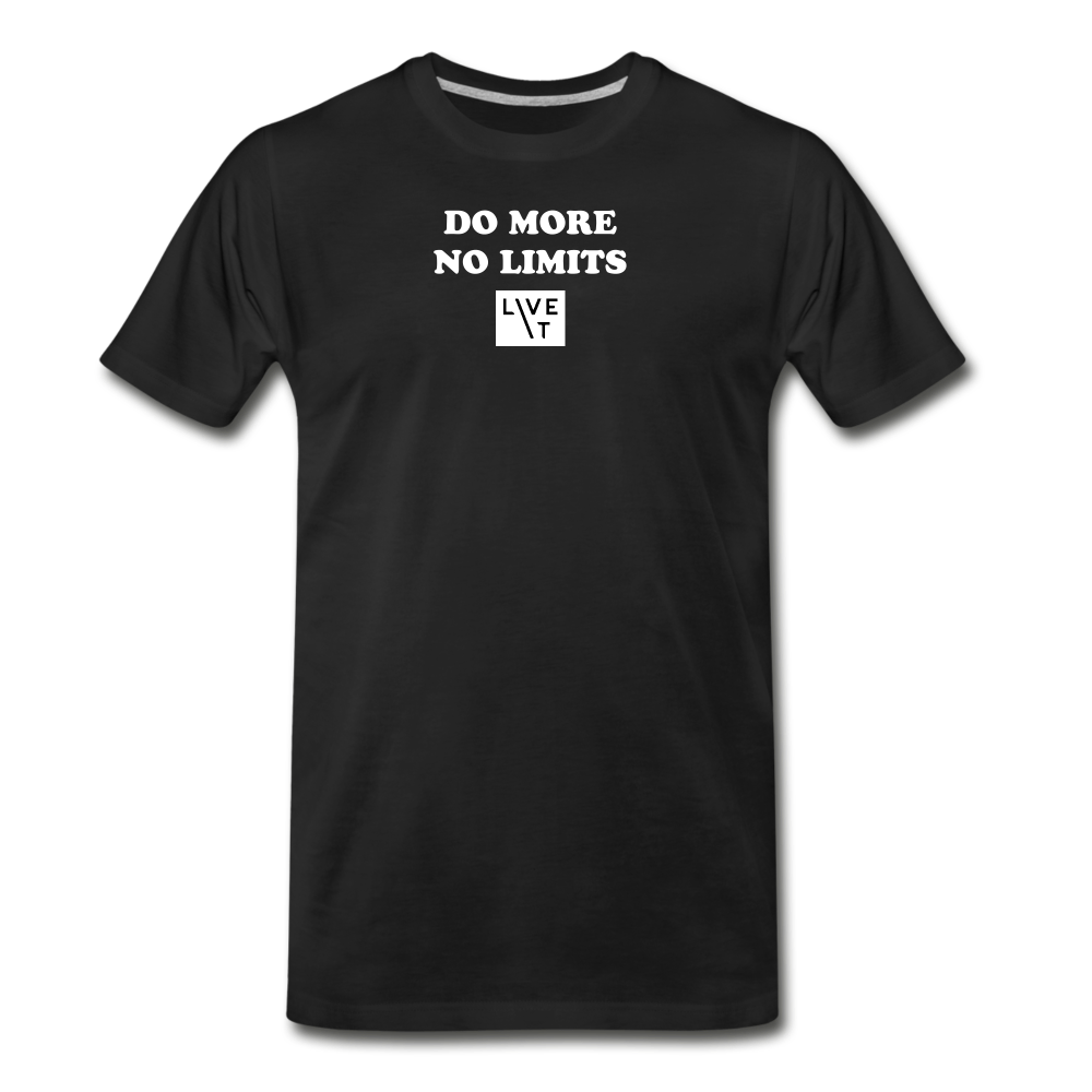 LIVE IT Men’s DO MORE NO LIMITS original Men's Organic T-Shirt - black