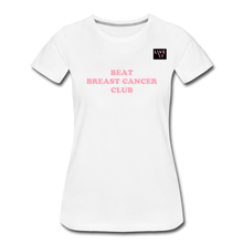 Load image into Gallery viewer, LIVE IT Breast Cancer Women&#39;s BEAT CLUB original Women’s Organic T-Shirt - white
