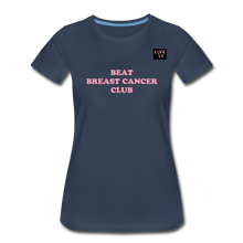 Load image into Gallery viewer, LIVE IT Breast Cancer Women&#39;s BEAT CLUB original Women’s Organic T-Shirt - navy
