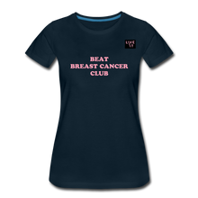 Load image into Gallery viewer, LIVE IT Breast Cancer Women&#39;s BEAT CLUB original Women’s Organic T-Shirt - deep navy
