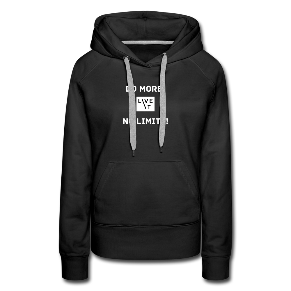 LIVE IT Women’s DO MORE NO LIMITS original Women's Hoodie - black