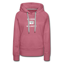 Load image into Gallery viewer, LIVE IT Women’s DO MORE NO LIMITS original Women&#39;s Hoodie - mauve
