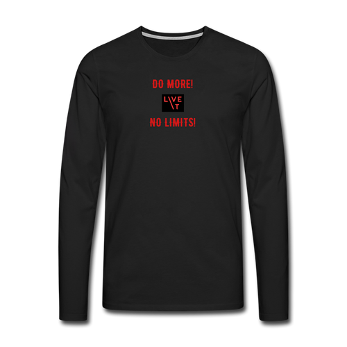 LIVE IT Men's DO MORE NO LIMITS original Men's Long Sleeve T-Shirt - black