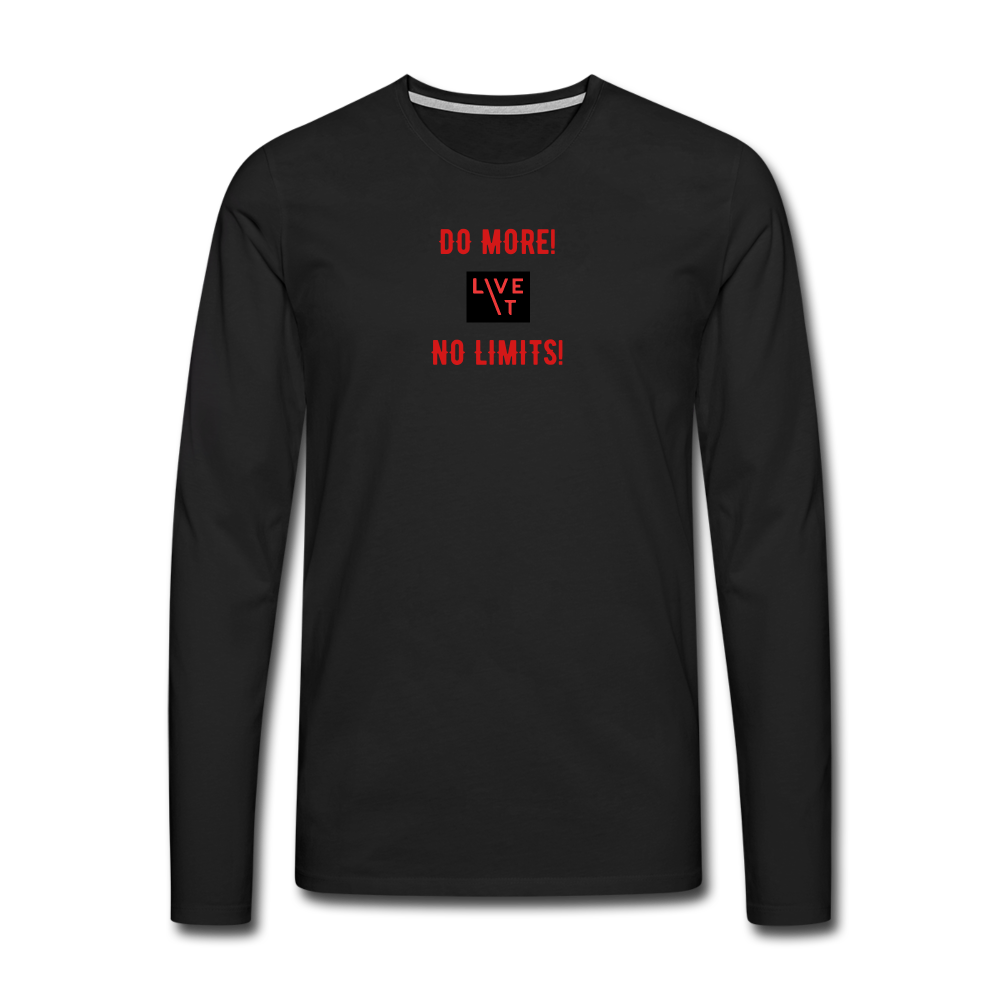 LIVE IT Men's DO MORE NO LIMITS original Men's Long Sleeve T-Shirt - black