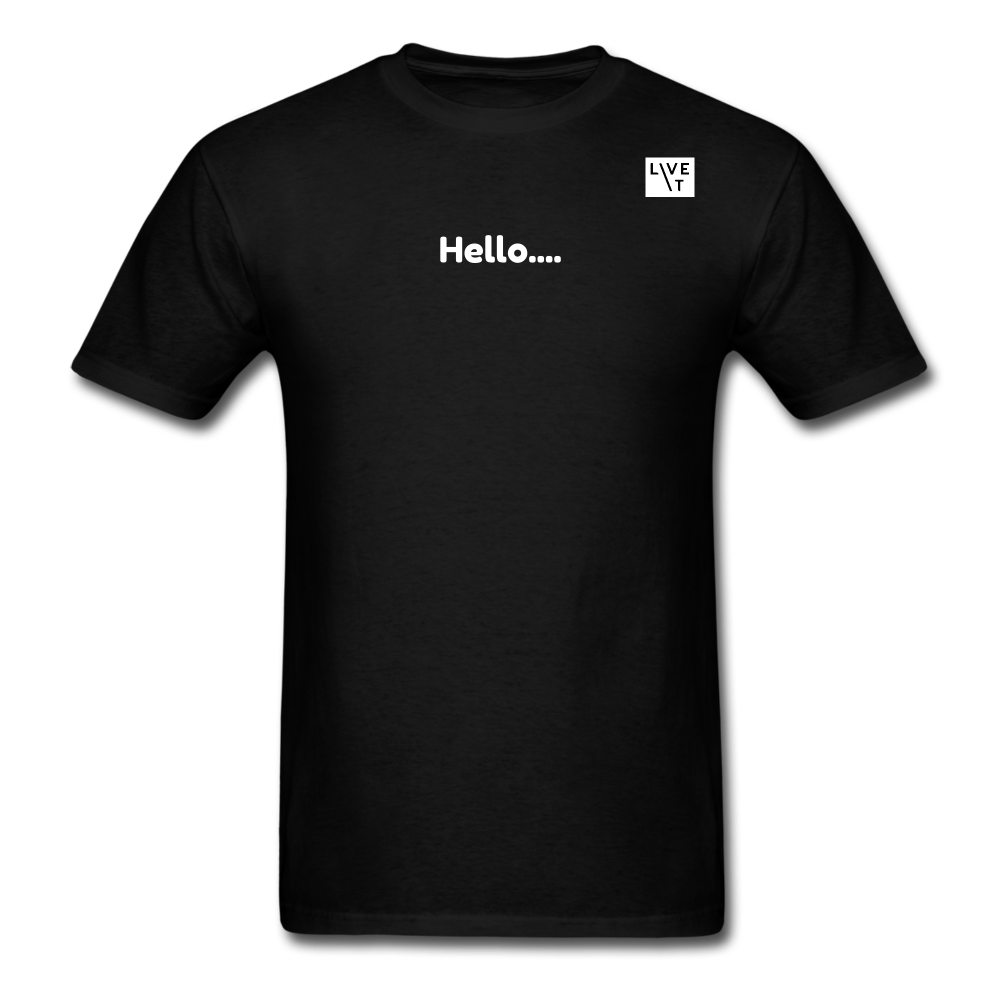 LIVE IT Unisex HELLO GOODBYE original Classic T-Shirt - black