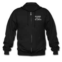 Load image into Gallery viewer, LIVE IT Unisex DO MORE NO LIMITS original Zip Hoodie - black
