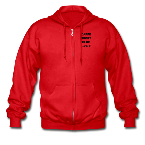 LIVE IT Italia Unisex CAFFE SPORT CLUB original Zip Hoodie - red