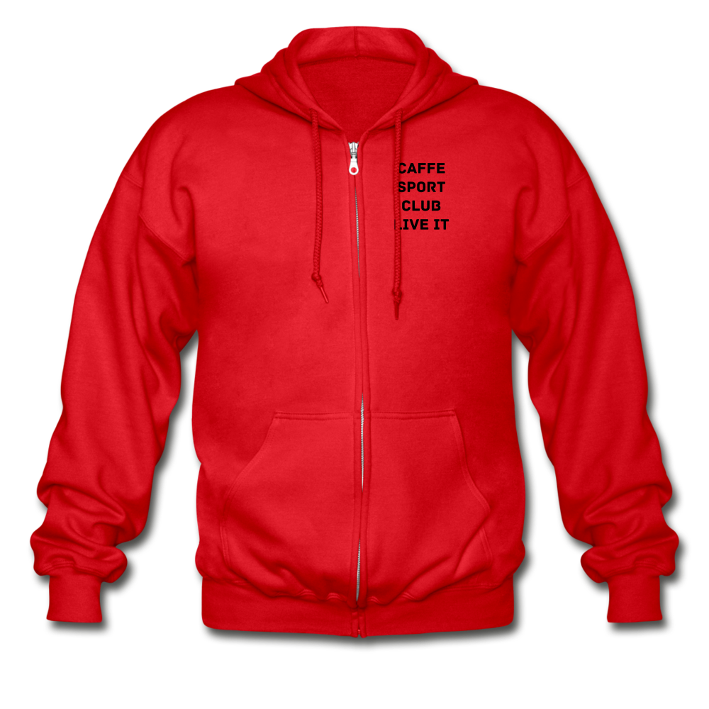 LIVE IT Italia Unisex CAFFE SPORT CLUB original Zip Hoodie - red