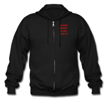 Load image into Gallery viewer, LIVE IT Italia Unisex CAFFE SPORT CLUB original Zip Hoodie - black
