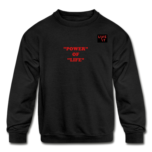 LIVE IT Kids POWER OF LIFE original Crewneck Sweatshirt - black