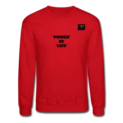 LIVE IT Pride Unisex POWER OF LIFE original Crewneck Sweatshirt - red