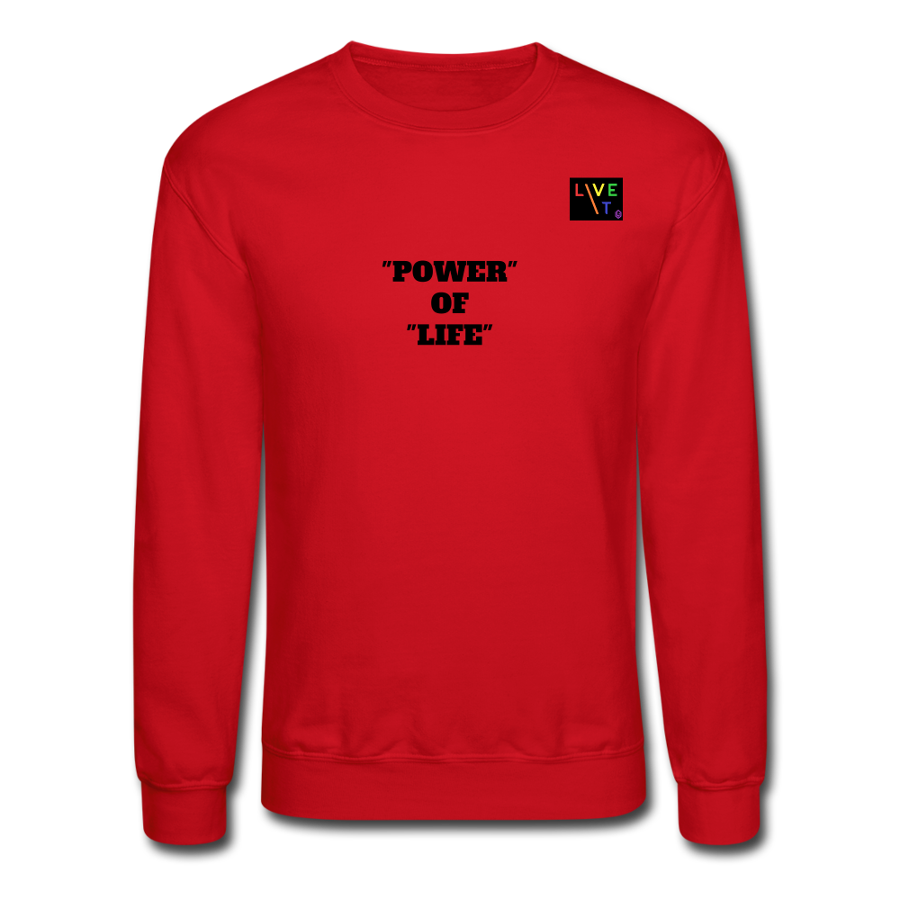 LIVE IT Pride Unisex POWER OF LIFE original Crewneck Sweatshirt - red