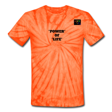 Load image into Gallery viewer, LIVE IT Pride Unisex POWER OF LIFE original Tie Dye T-Shirt - spider orange
