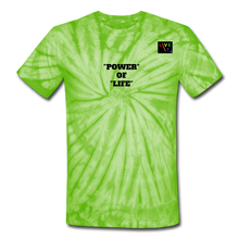 Load image into Gallery viewer, LIVE IT Pride Unisex POWER OF LIFE original Tie Dye T-Shirt - spider lime green
