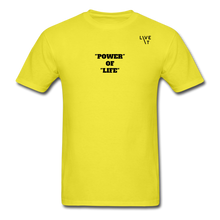 Load image into Gallery viewer, LIVE IT Unisex POWER OF LIFE original Classic T-Shirt - yellow
