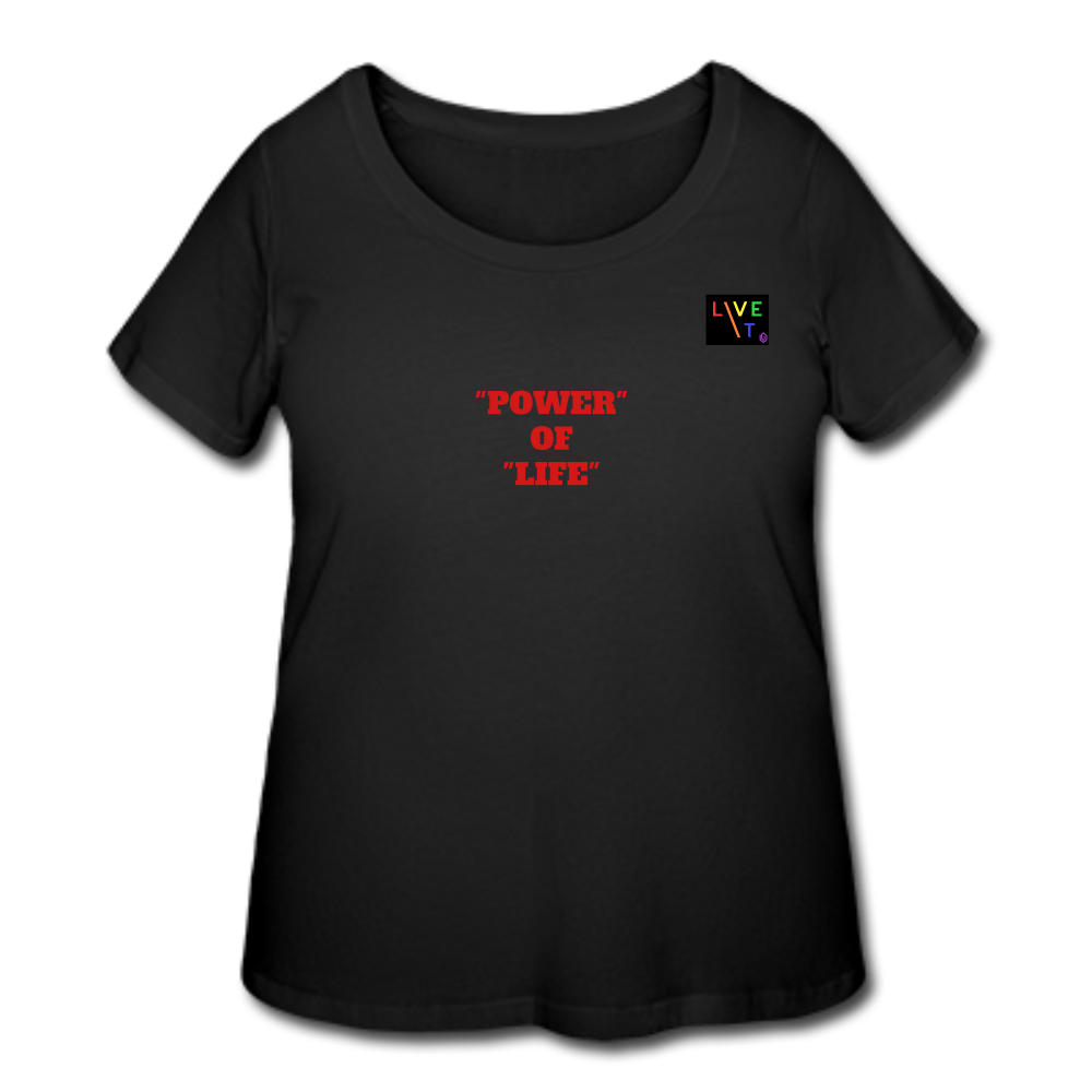 LIVE IT Pride Curvy Plus Size POWER OF LIFE original Women’s Curvy T-Shirt - black