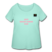 Load image into Gallery viewer, LIVE IT Pride Curvy Plus Size Breast Cancer BEAT CLUB original Women&#39;s Curvy T-Shirt - mint
