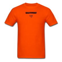 Load image into Gallery viewer, LIVE IT Unisex GRATITUDE original Classic T-Shirt - orange
