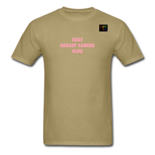 Load image into Gallery viewer, LIVE IT Pride Breast Cancer Unisex BEAT CLUB Original Classic T-Shirt - khaki
