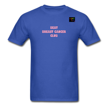 Load image into Gallery viewer, LIVE IT Pride Breast Cancer Unisex BEAT CLUB Original Classic T-Shirt - royal blue
