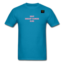 Load image into Gallery viewer, LIVE IT Pride Breast Cancer Unisex BEAT CLUB Original Classic T-Shirt - turquoise
