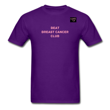 Load image into Gallery viewer, LIVE IT Breast Cancer Unisex BEAT CLUB original Classic T-Shirt - purple
