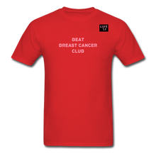 Load image into Gallery viewer, LIVE IT Breast Cancer Unisex BEAT CLUB original Classic T-Shirt - red
