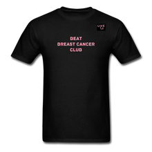 Load image into Gallery viewer, LIVE IT Breast Cancer Unisex BEAT CLUB original Classic T-Shirt - black
