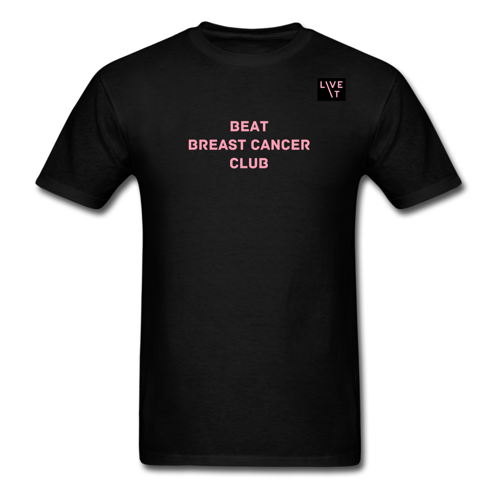 LIVE IT Breast Cancer Unisex BEAT CLUB original Classic T-Shirt - black