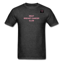 Load image into Gallery viewer, LIVE IT Breast Cancer Unisex BEAT CLUB original Classic T-Shirt - heather black
