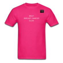 Load image into Gallery viewer, LIVE IT Breast Cancer Unisex BEAT CLUB original Classic T-Shirt - fuchsia
