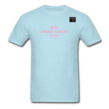 Load image into Gallery viewer, LIVE IT Breast Cancer Unisex BEAT CLUB original Classic T-Shirt - powder blue
