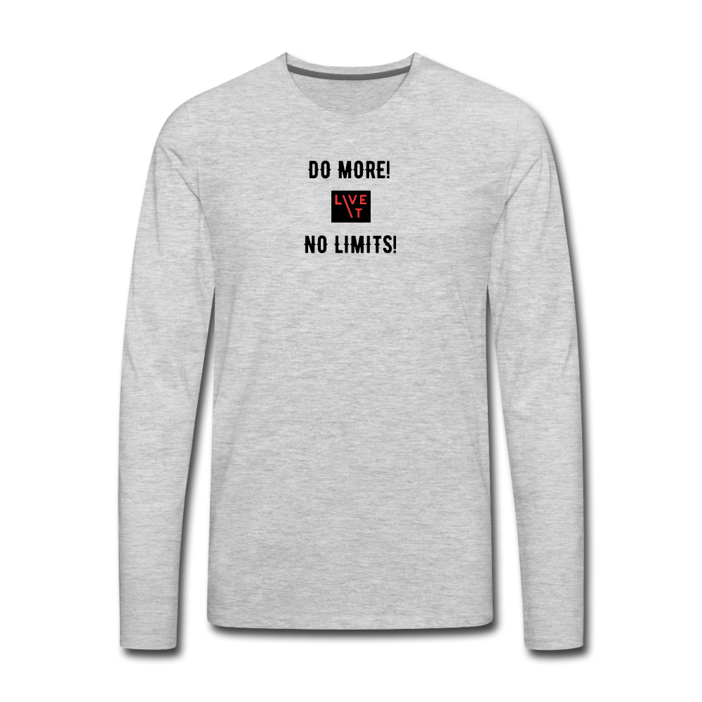 LIVE IT Men's DO MORE NO LIMITS original Men's Long Sleeve T-Shirt - heather gray