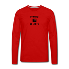 Load image into Gallery viewer, LIVE IT Men&#39;s DO MORE NO LIMITS original Men&#39;s Long Sleeve T-Shirt - red
