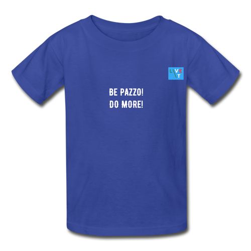 LIVE IT Kids Italia BE PAZZO DO MORE original Youth T-Shirt - royal blue