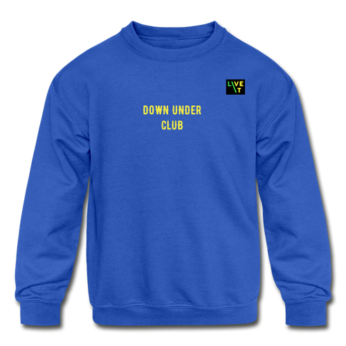 LIVE IT Kids Aussie DOWN UNDER CLUB original Crewneck Sweatshirt - royal blue