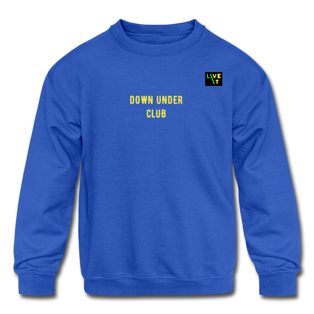 LIVE IT Kids Aussie DOWN UNDER CLUB original Crewneck Sweatshirt - royal blue