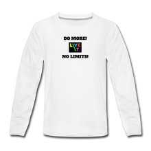 Load image into Gallery viewer, LIVE IT Kids DO MORE NO LIMITS original Long Sleeve T-Shirt - white
