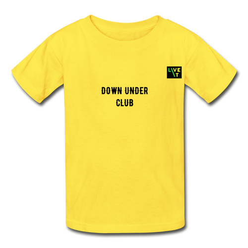 LIVE IT Kids Aussie DOWN UNDER CLUB original Youth T-Shirt - yellow