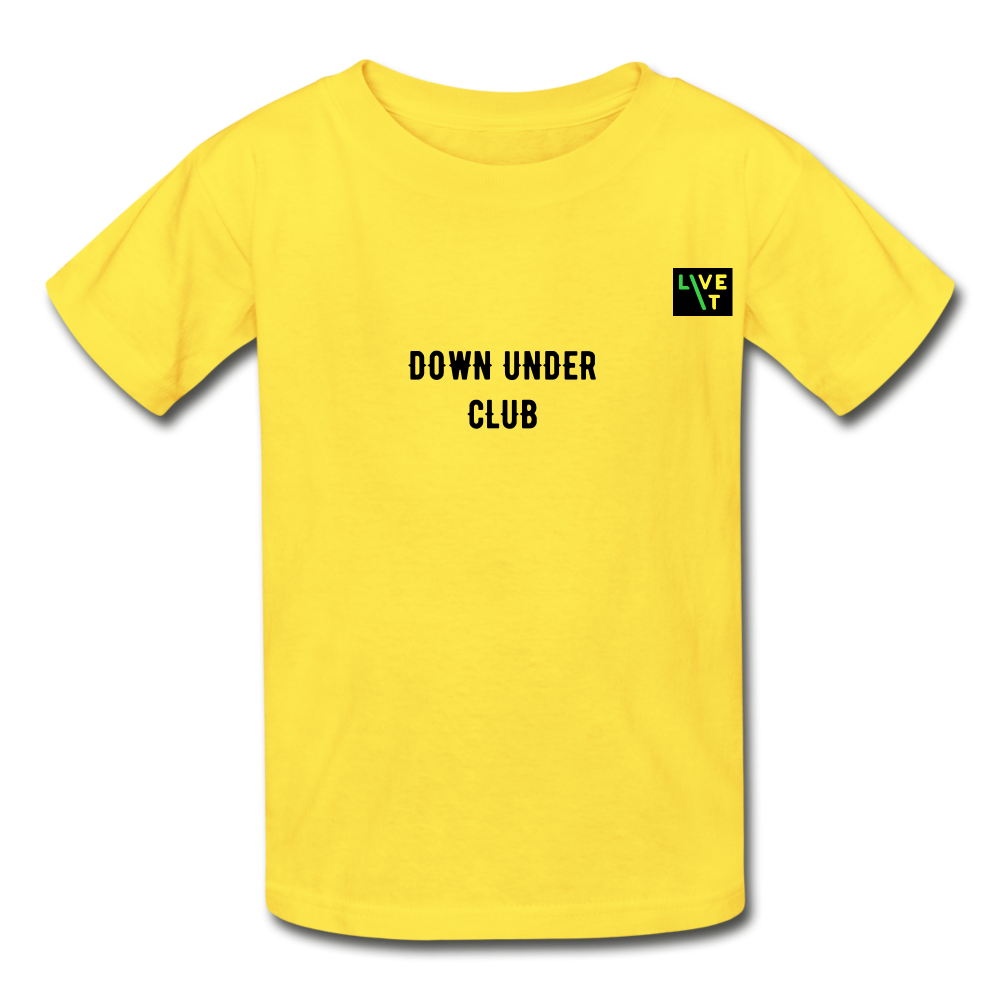 LIVE IT Kids Aussie DOWN UNDER CLUB original Youth T-Shirt - yellow