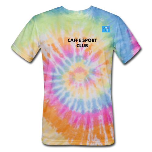 LIVE IT Italia Unisex CAFFE SPORT CLUB original Tie Dye T-Shirt - rainbow