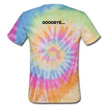 Load image into Gallery viewer, LIVE IT Unisex HELLO GOODBYE original Tie Dye T-Shirt - rainbow
