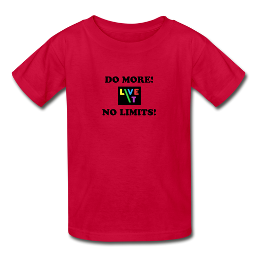 LIVE IT Kids DO MORE NO LIMITS original Youth T-Shirt - red