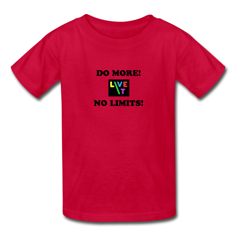 LIVE IT Kids DO MORE NO LIMITS original Youth T-Shirt - red