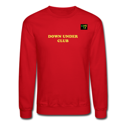 LIVE IT Aussie Unisex DOWN UNDER CLUB original Crewneck Sweatshirt - red