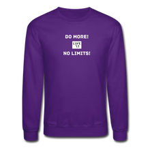 Load image into Gallery viewer, LIVE IT Unisex DO MORE NO LIMITS original Crewneck Sweatshirt - purple
